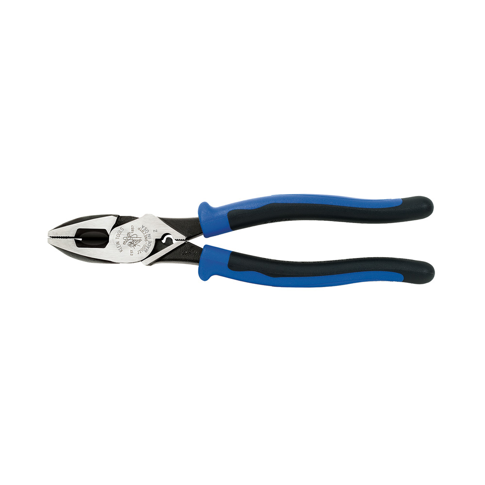 Klein J20009NECRTP Lineman's Pliers, Fish Tape Pull/Crimping, 9-Inch
