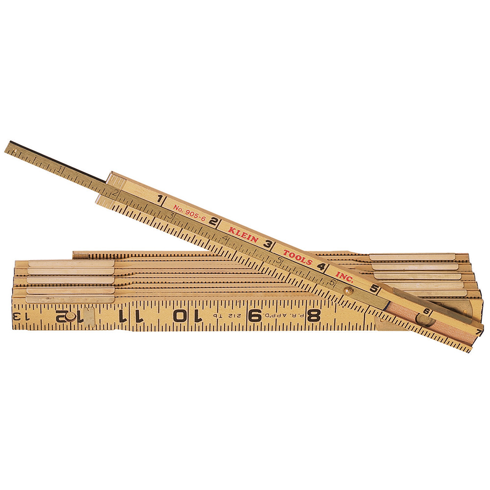 Klein 9056 Wood Folding Rule with Extension