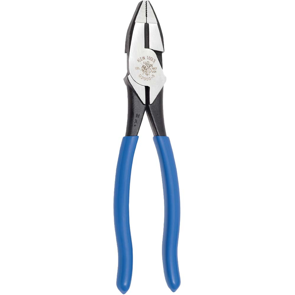 Klein D20008 Lineman's Pliers, Heavy-Duty Side Cutting, 8-Inch