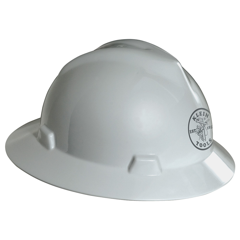 Klein 60031 V-Gard® Hard Hat with Klein Lineman Logo, White