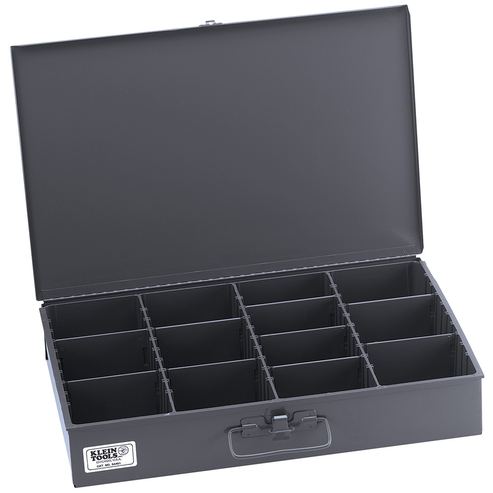 Klein 54451 Adjustable Compartment Parts Storage Box, X-Large