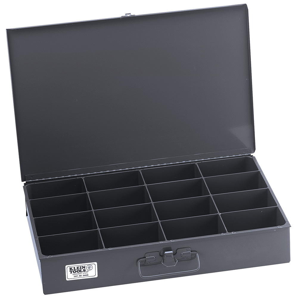 Klein 54445 Parts Storage Box, Extra-Large 16 Compartments