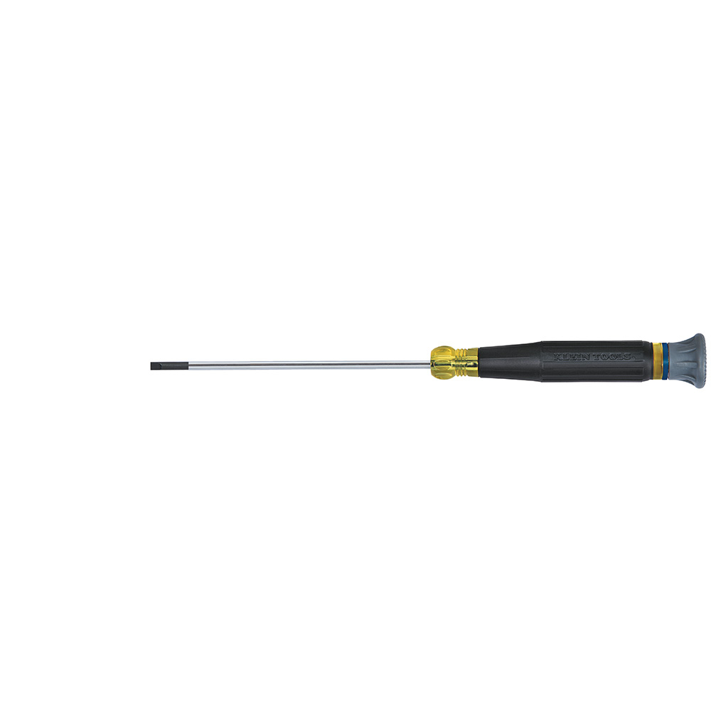 Klein 6144 1/8-Inch Cabinet Electronics Screwdriver, 4-Inch Round Shank