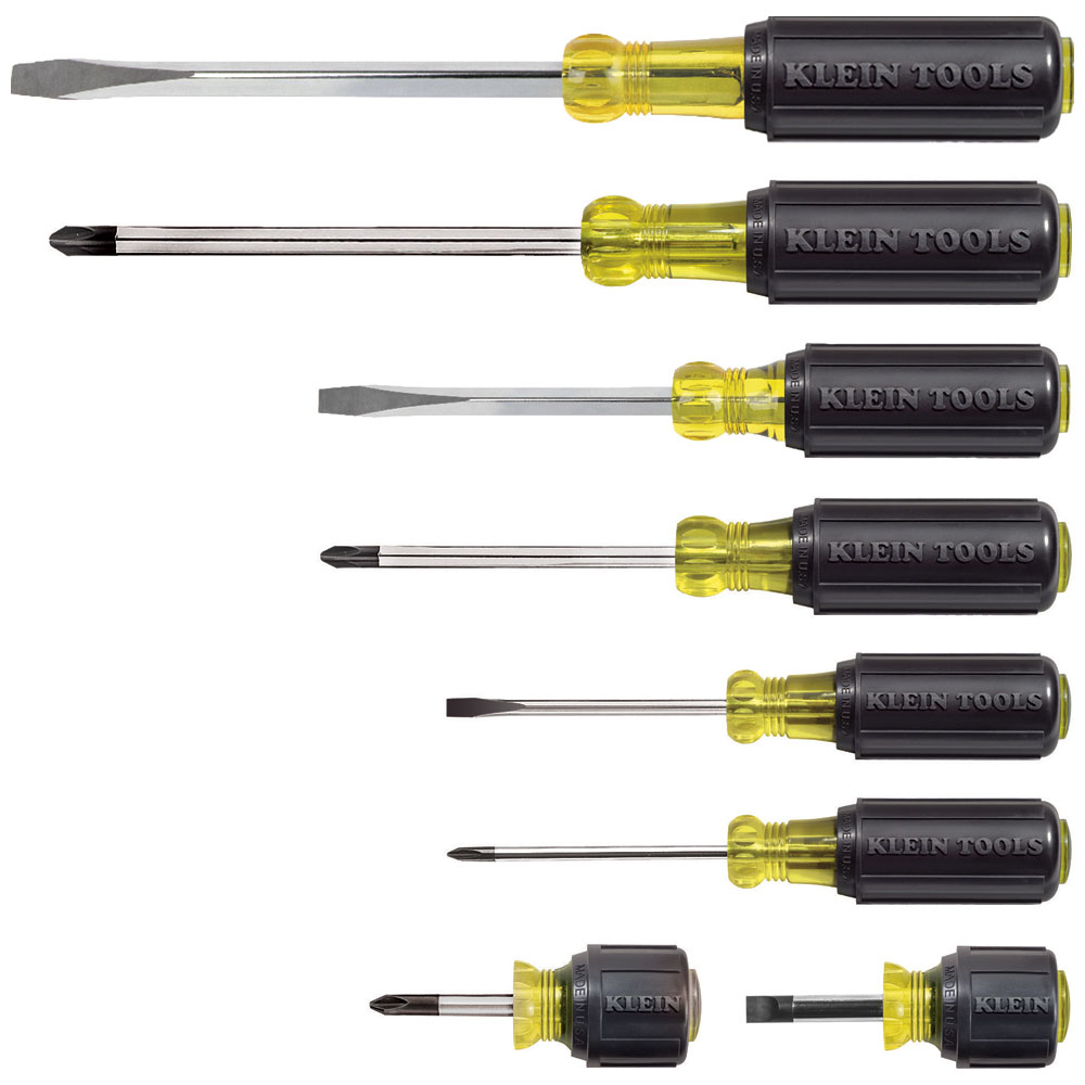 Klein 85078 Screwdriver Set, Multi-Application, 8-Piece