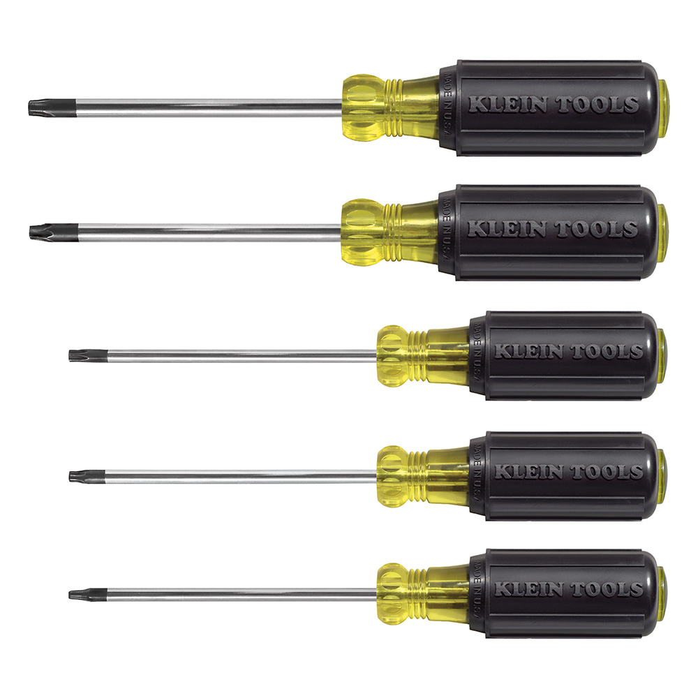 Klein 19555 Screwdriver Set, TORX® Cushion-Grip™, 5-Piece