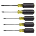 Klein 19555 Screwdriver Set, TORX® Cushion-Grip™, 5-Piece