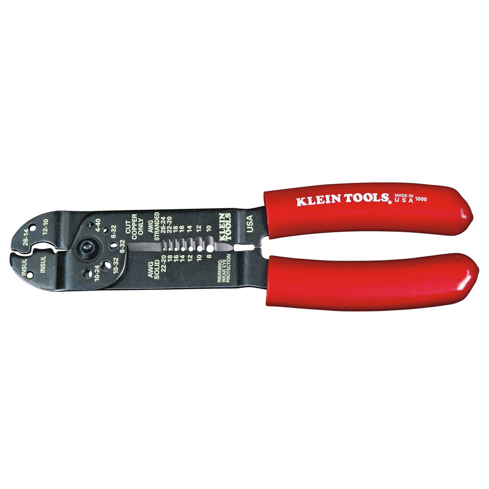 Klein Multi Tool, 6-in-1 Multi-Purpose Stripper, Crimper, Wire Cutter (1000)