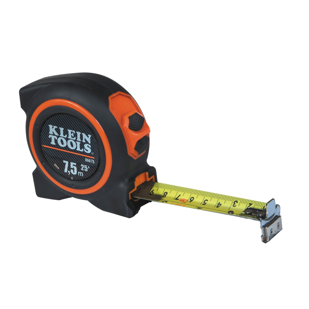 Klein 86675 Tape Measure 7.5m Magnetic Double-Hook