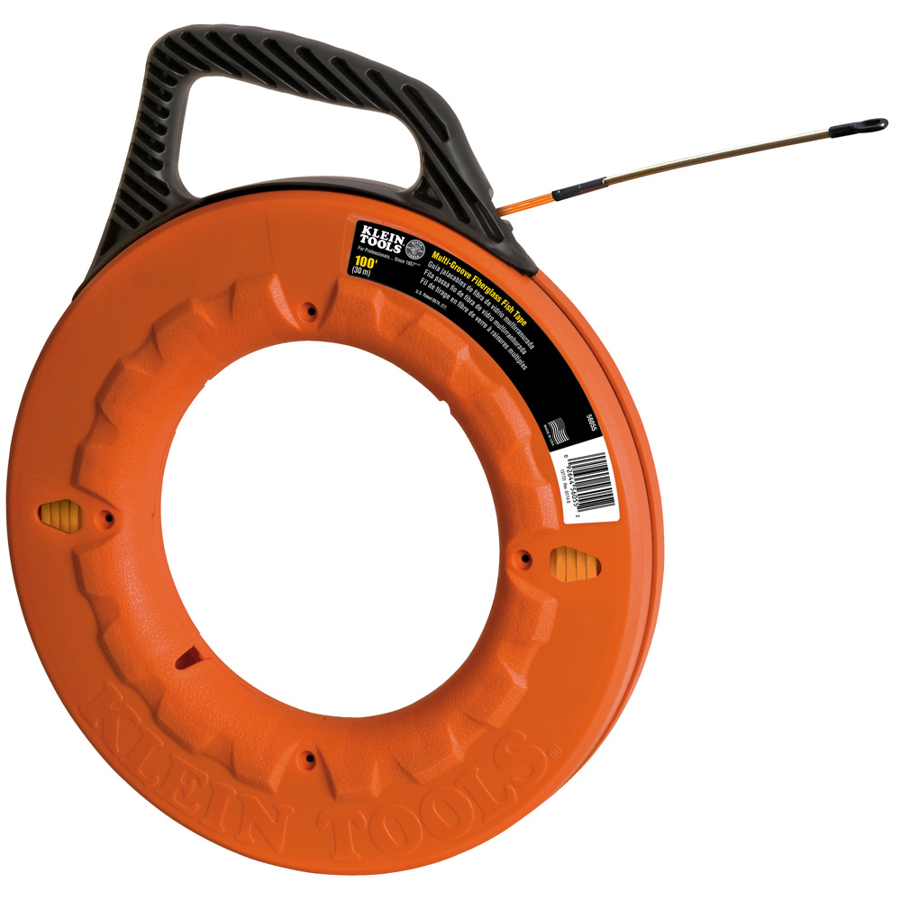 Klein 56055 Multi-Groove Fiberglass Fish Tape 100-Foot
