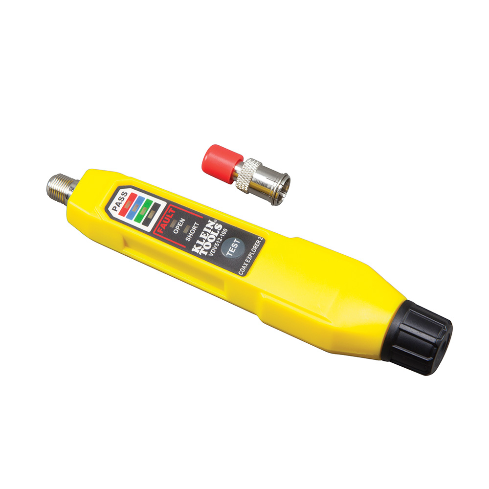 Klein VDV512100 Cable Tester, Coax Explorer® 2 Tester with Batteries and Red Remote