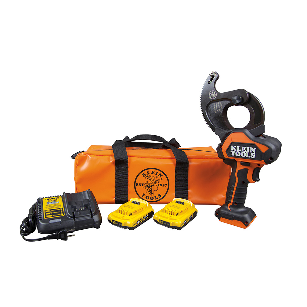 Klein BAT20G1 Battery-Operated ACSR Closed-Jaw Cutter, 2 Ah