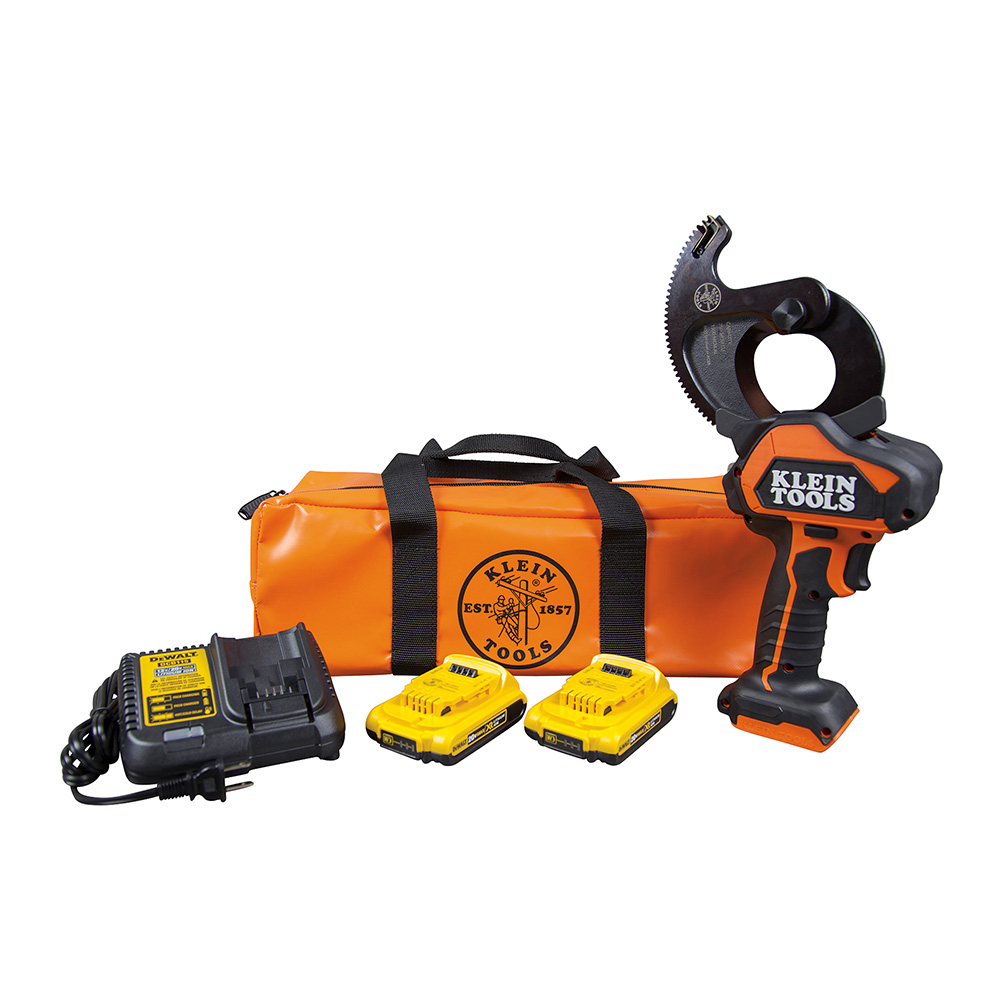 Klein BAT20G10 Battery-Operated Cu/Al Closed-Jaw Cutter, 2 Ah