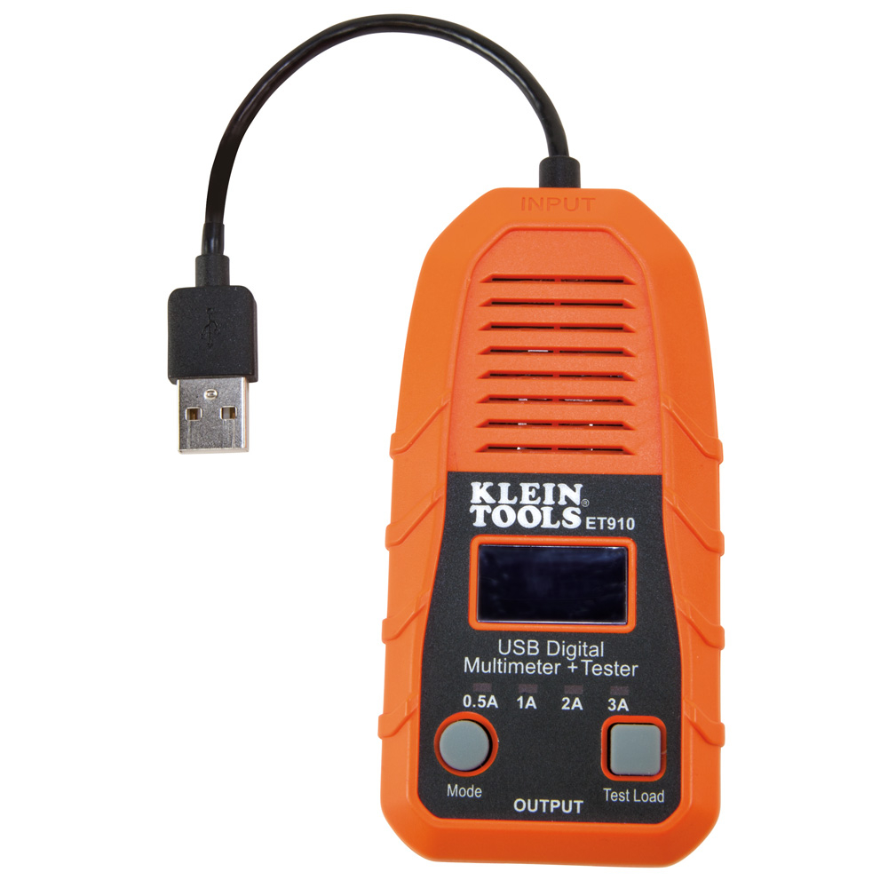 Klein ET910 USB Digital Meter and Tester, USB-A (Type A)