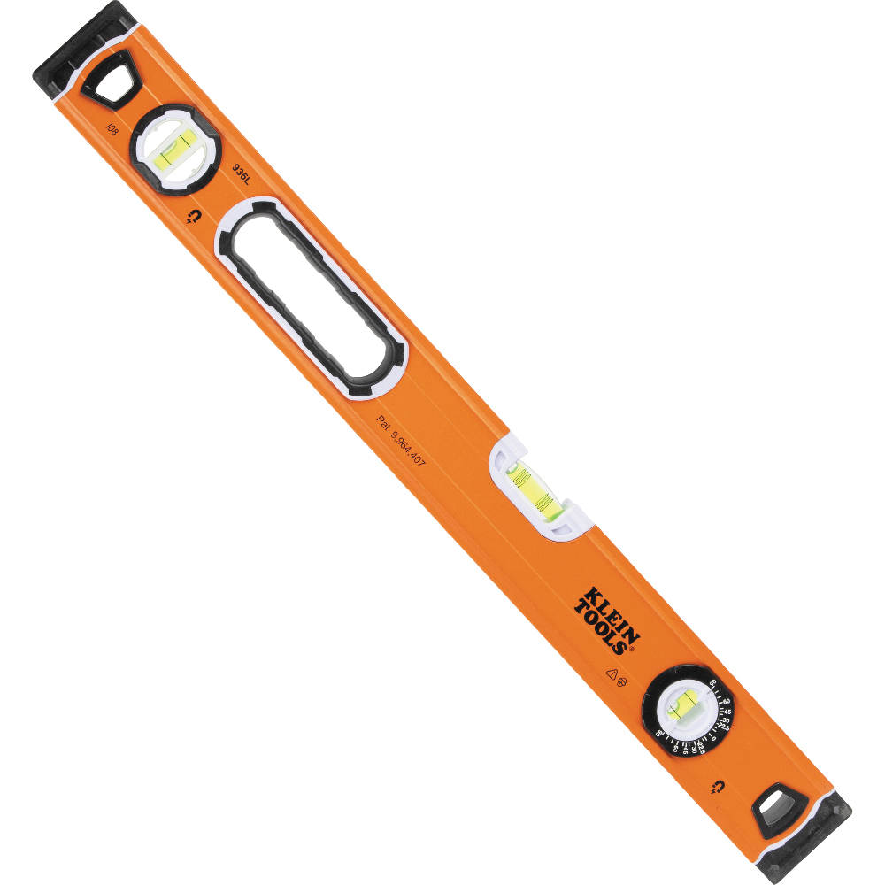 Klein 935L Bubble Level, 3 Vial, 24-Inch