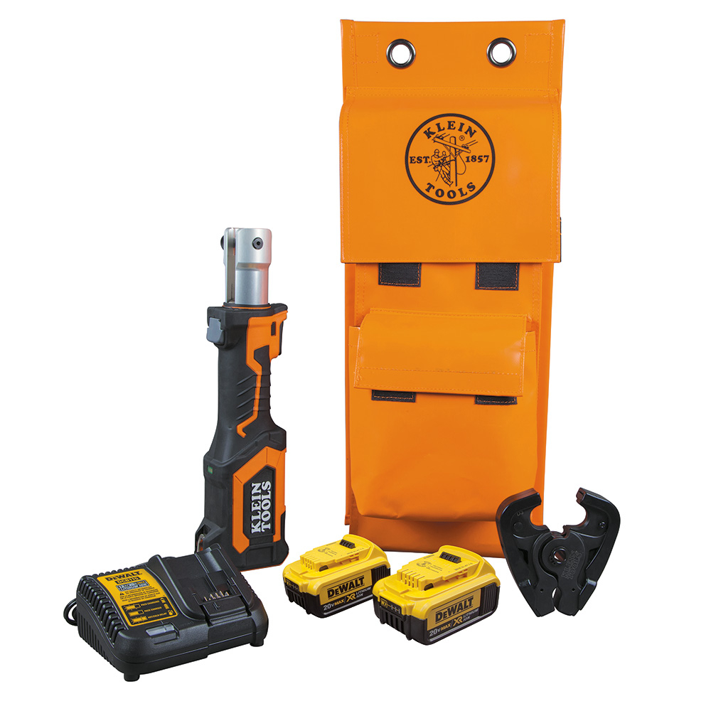Klein BAT207T24H Battery-Operated Crimper, D3 Groove, 4 Ah