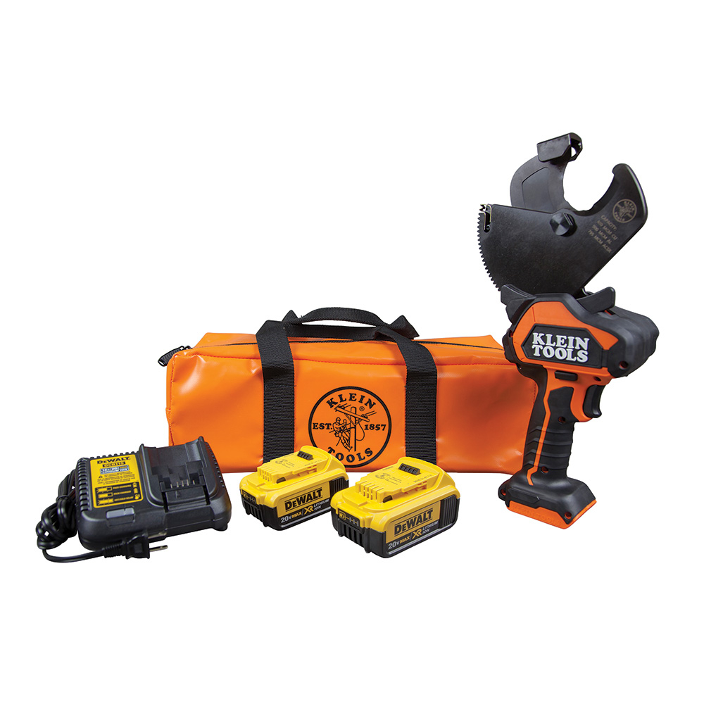 Klein BAT20G24H Battery-Operated ACSR Open-Jaw Cutter, 4 Ah