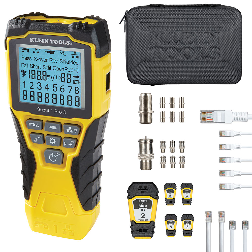 Klein VDV501853 Scout ® Pro 3 Tester with Test + Map™ Remote Kit