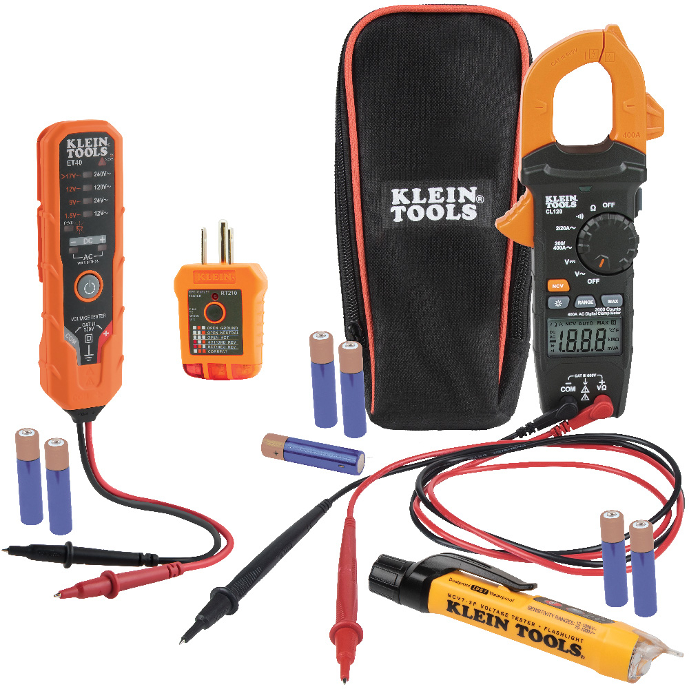 Klein CL120VP Premium Clamp Meter Electrical Test Kit