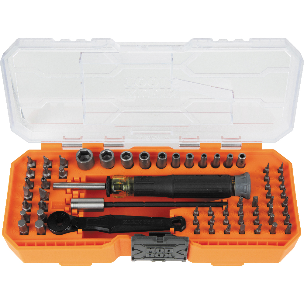 Klein 32787 Precision Ratchet and Driver System, 64-Piece
