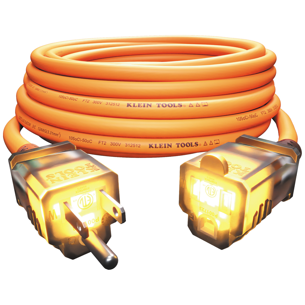 Klein EXC2515 Glow End Extension Cord, 25-Foot