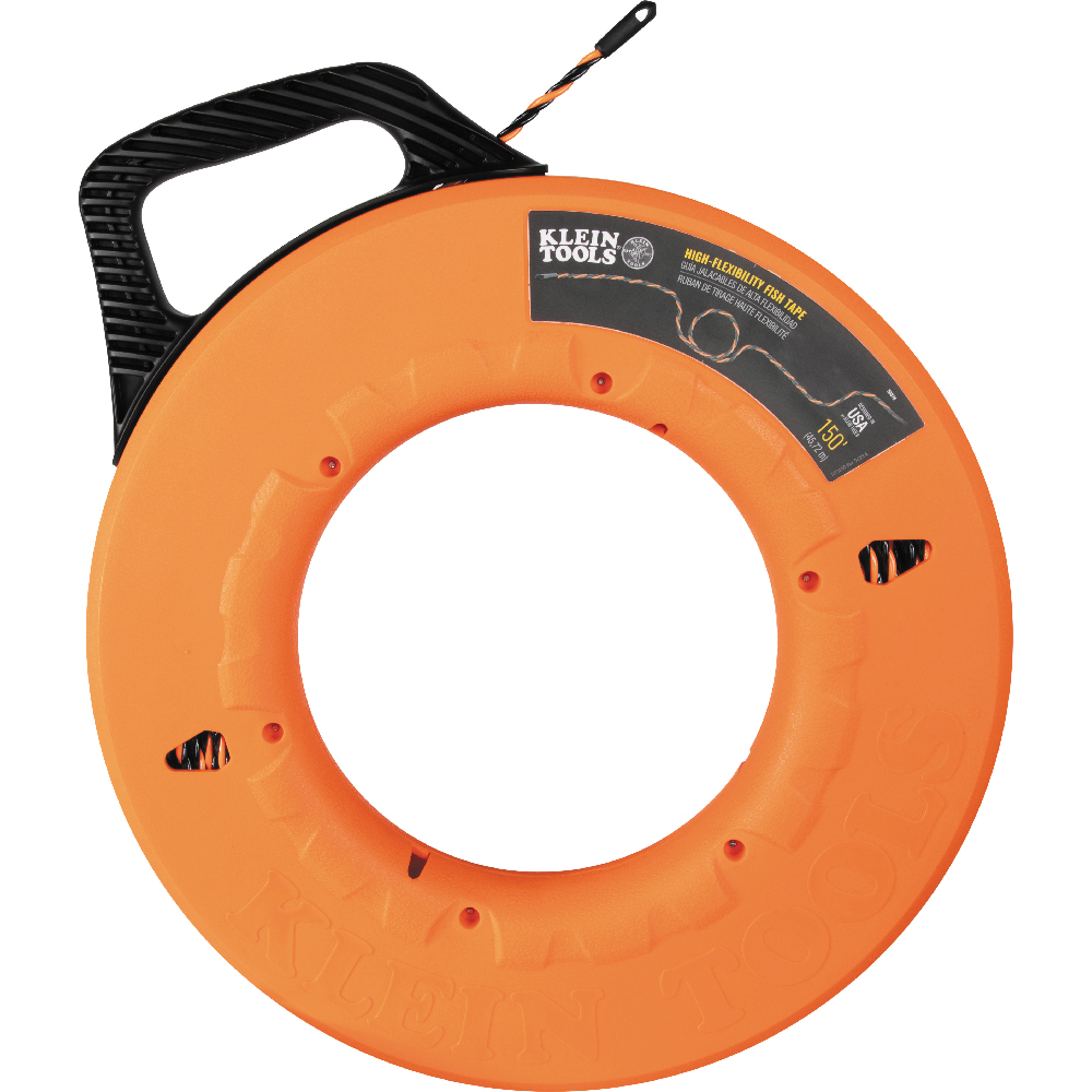Klein 50376 High Flex Polyester Fish Tape, 150-Foot
