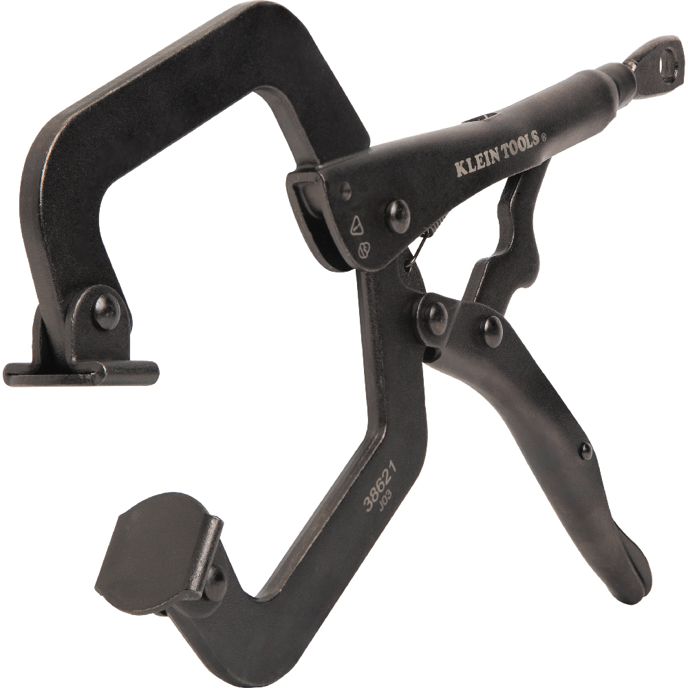 Klein 38621 C-Clamp Locking Pliers With Swivel Jaws, 9-Inch