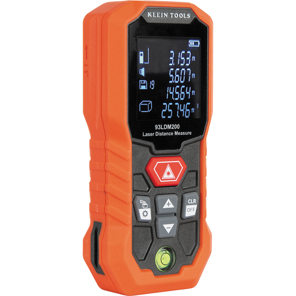 Klein 93LDM200 Laser Distance Measure, 200-Foot