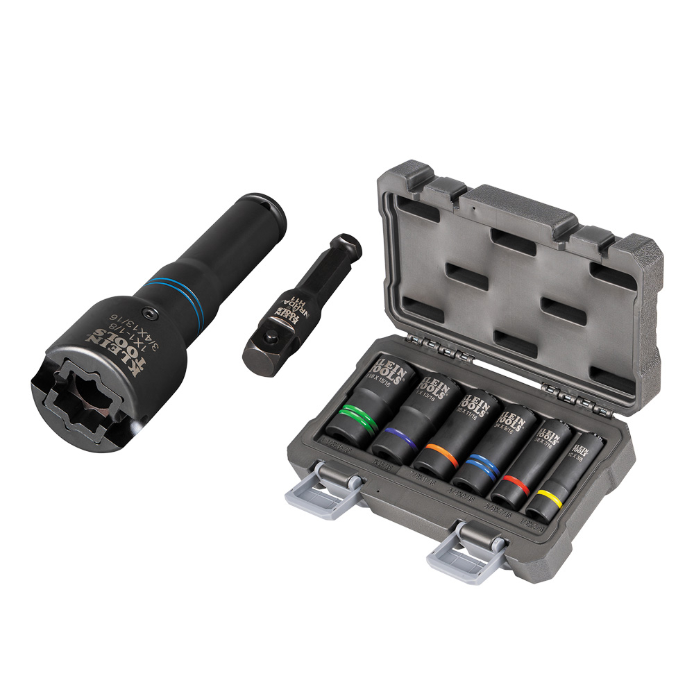 Klein 660KIT2 6-in-1 Impact Socket Set