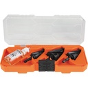 Klein QRSTSPRO Premium Electrician's Quick Release Step Bit Set, 3 Piece