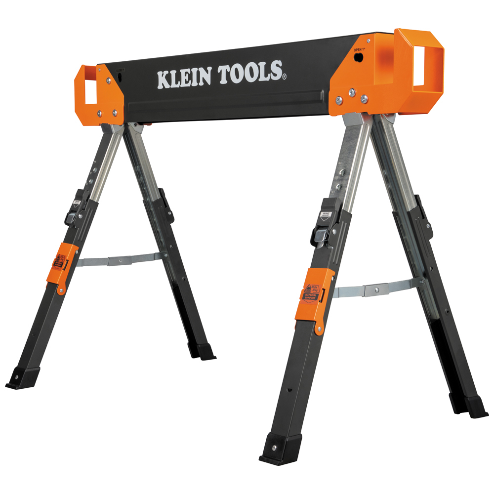 Klein Adjustable-Leg Folding Saw Horse and Jobsite Table, 1-Pack (66188)