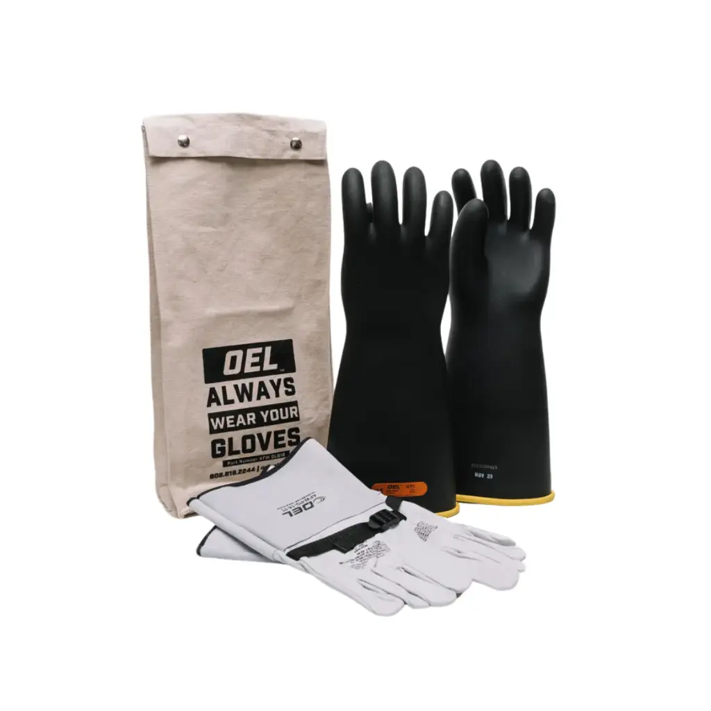 OEL Class 4 Rubber Glove Kit, 18", 36000V