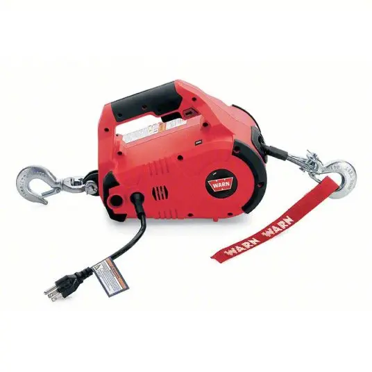 WARN 885000 PullzAll Electric Winch Lifting/Pulling, 120V AC, 1000 lb, 15 ft Cable