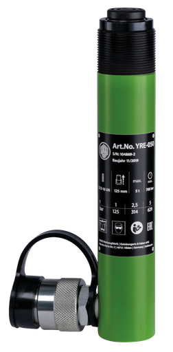 [KKO_YRE-050] KUKKO YRE-050 Hydraulic pressure cylinder with collar thread, max. {8600} t tension force