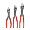 Knipex Set 3 Pc TwinGrip Pliers Set, Plastic Dipped (6", 8" & 10") (00 20 06 US4)