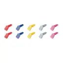 Knipex Set 10 Pc KNIPEXTEND ColorCoded Clips (Red, Blue, Yellow, Light Gray, Magenta)(00 61 10 01 SBA)