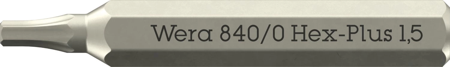[WER_05058110001] Wera 05058110001 840 Micro Bits Hex-Plus 1,5 X 30 mm
