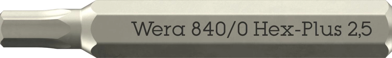 [WER_05058112001] Wera 05058112001 840 Micro Bits Hex-Plus 2,5 X 30 mm