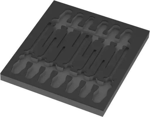 [WER_05137314001] Wera 05137314001 9814 Foam Insert Chisel Driver Set 1, empty