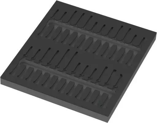 [WER_05137315001] Wera 05137315001 9815 Foam Insert Kraftform Micro Set 1, empty