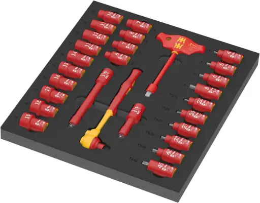 [WER_05150116001] Wera 05150116001 9726 Foam Insert 8007 B Zyklop VDE Set 1
