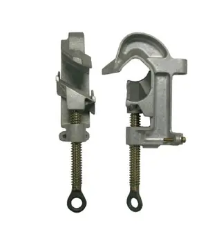 [HFGP-10385] Hastings 10385 2" 30° Angle C-Head Aluminum Ground Clamp, Threaded Terminal, Eye Screw