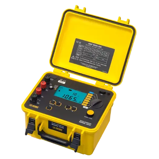 [AEMC_2129.80] AEMC 6240 Micro-Ohmmeter w/Kelvin Clips & Probes