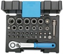 Gedore 666-U-20 Bit socket box with 1/4" ratchet 35 pieces (2998211)