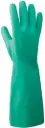 RADNOR™ X-Large Green Flock Lined 15 mil Nitrile Chemical Resistant Gloves