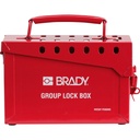 Brady 65699 Portable Metal Group Lock Box, 13 Position, Stores up to 40 Locks