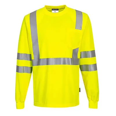 Portwest S192 Hi-Vis Pocket T-Shirt L/S