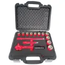 Wiha 31694 14 Piece Insulated Socket Set 1/2" Drive - Metric