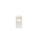 Jonard Tools Unshielded RJ45 Passthrough Connector for CAT6A Cable, Pack of 100 (RJ456AUS-100)