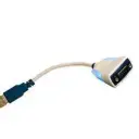 FTDI USB to RS232 Serial Premium Cable w/ Embedded Electronics, LEDs, DB9M Conn, 10cm