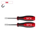 Milwaukee 48-22-2542 2pc SAE HollowCore™ Magnetic Nut Driver Set